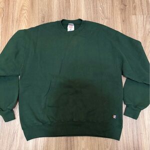 Y2K Jerzees green crewneck